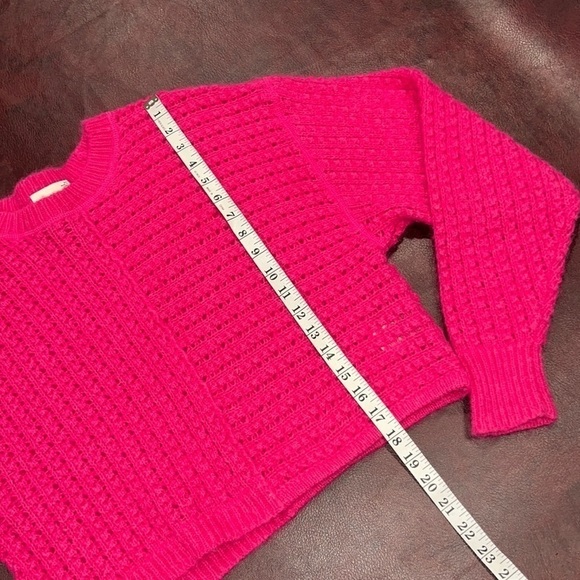 Aritzia Wilfred Free Fortune Alpaca & Mohair Fuchsia Pink Sweater - Size XS - Picture 7 of 10